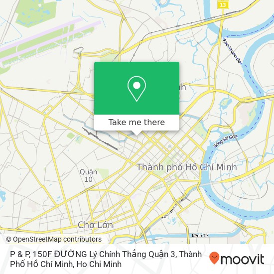 P & P, 150F ĐƯỜNG Lý Chính Thắng Quận 3, Thành Phố Hồ Chí Minh map