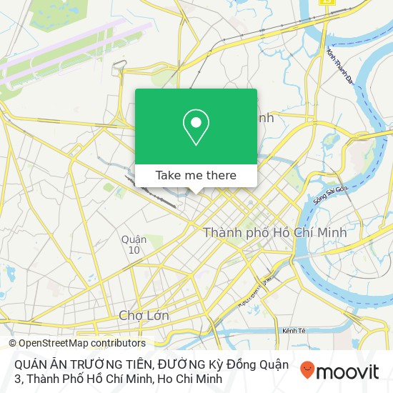 QUÁN ĂN TRƯỜNG TIỀN, ĐƯỜNG Kỳ Đồng Quận 3, Thành Phố Hồ Chí Minh map