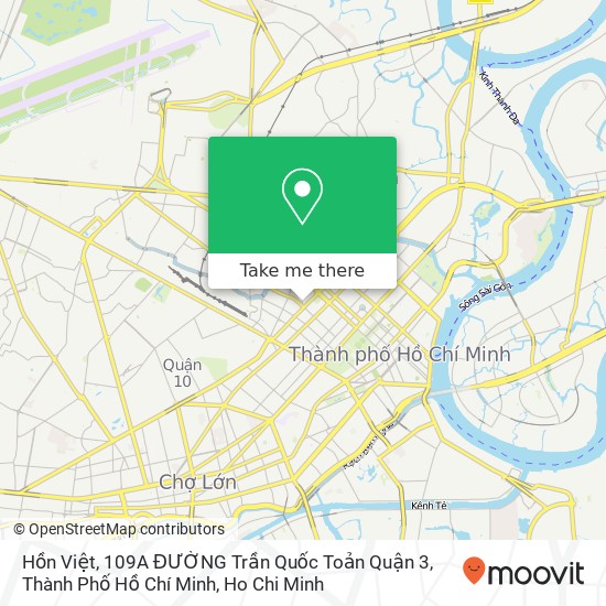 Hồn Việt, 109A ĐƯỜNG Trần Quốc Toản Quận 3, Thành Phố Hồ Chí Minh map