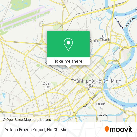 Yofana Frozen Yogurt map