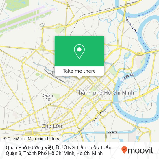 Quán Phở Hương Việt, ĐƯỜNG Trần Quốc Toản Quận 3, Thành Phố Hồ Chí Minh map