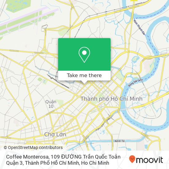 Coffee Monterosa, 109 ĐƯỜNG Trần Quốc Toản Quận 3, Thành Phố Hồ Chí Minh map