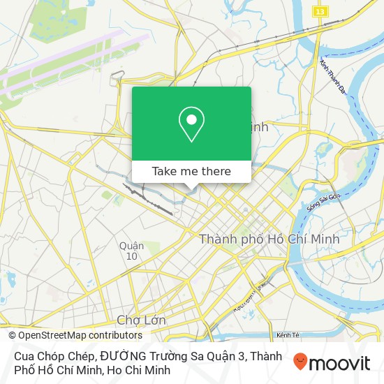 Cua Chóp Chép, ĐƯỜNG Trường Sa Quận 3, Thành Phố Hồ Chí Minh map