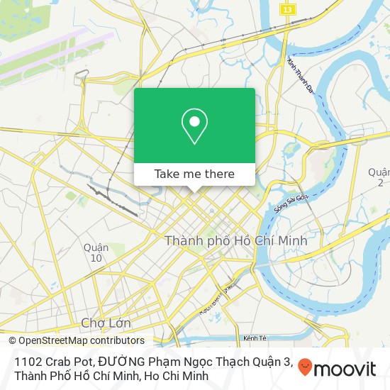1102 Crab Pot, ĐƯỜNG Phạm Ngọc Thạch Quận 3, Thành Phố Hồ Chí Minh map