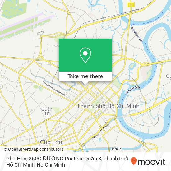 Pho Hoa, 260C ĐƯỜNG Pasteur Quận 3, Thành Phố Hồ Chí Minh map