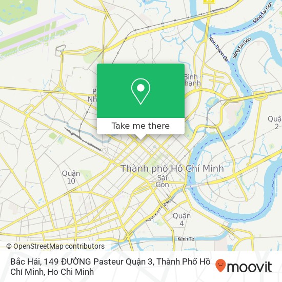 Bắc Hải, 149 ĐƯỜNG Pasteur Quận 3, Thành Phố Hồ Chí Minh map