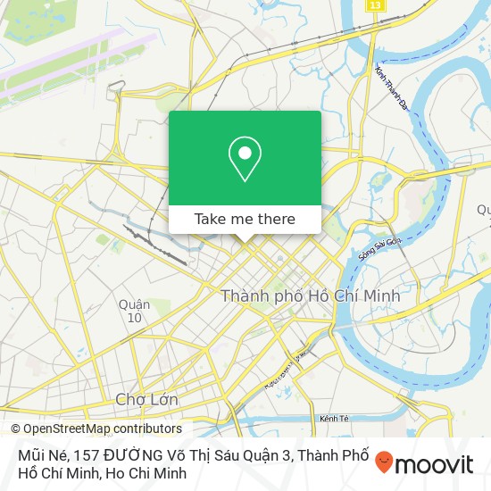 Mũi Né, 157 ĐƯỜNG Võ Thị Sáu Quận 3, Thành Phố Hồ Chí Minh map