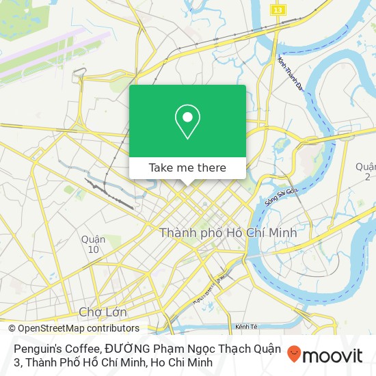 Penguin's Coffee, ĐƯỜNG Phạm Ngọc Thạch Quận 3, Thành Phố Hồ Chí Minh map
