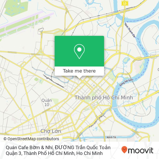 Quán Cafe Bờm & Nhí, ĐƯỜNG Trần Quốc Toản Quận 3, Thành Phố Hồ Chí Minh map
