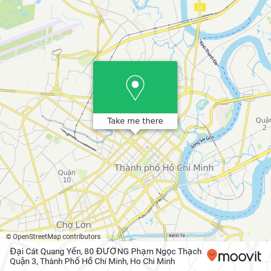 Đại Cát Quang Yến, 80 ĐƯỜNG Phạm Ngọc Thạch Quận 3, Thành Phố Hồ Chí Minh map