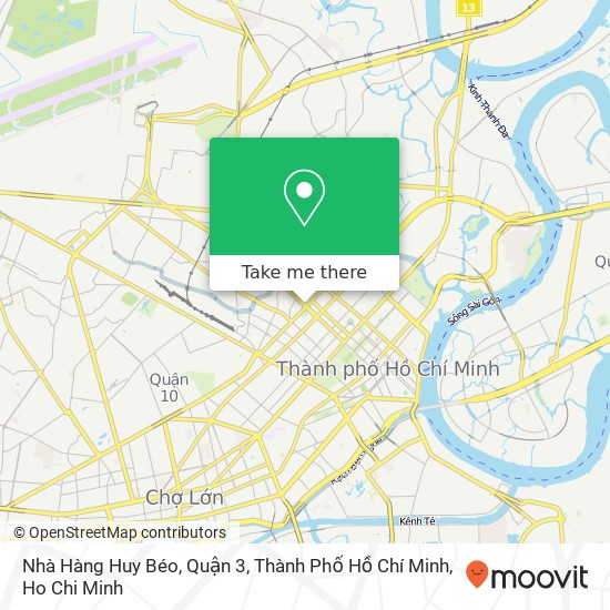 Nhà Hàng Huy Béo, Quận 3, Thành Phố Hồ Chí Minh map