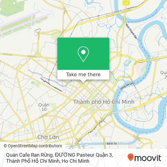 Quán Cafe Ran Rừng, ĐƯỜNG Pasteur Quận 3, Thành Phố Hồ Chí Minh map