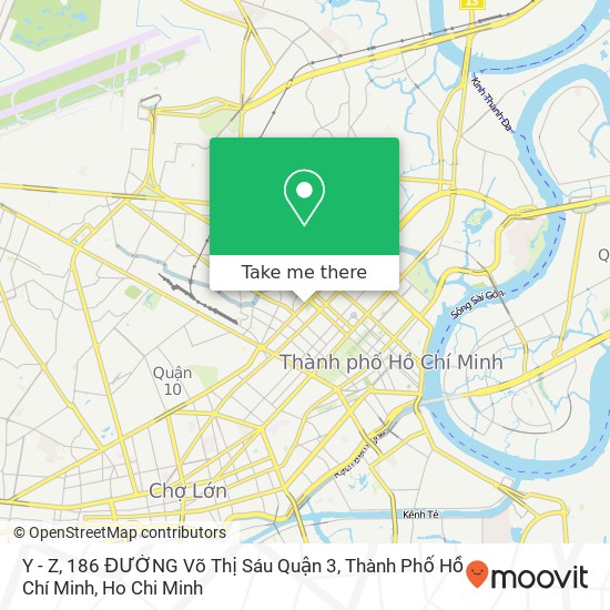 Y - Z, 186 ĐƯỜNG Võ Thị Sáu Quận 3, Thành Phố Hồ Chí Minh map