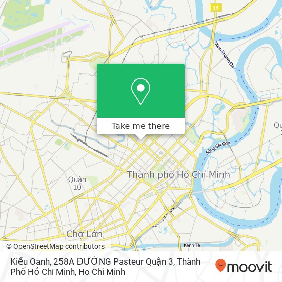 Kiều Oanh, 258A ĐƯỜNG Pasteur Quận 3, Thành Phố Hồ Chí Minh map