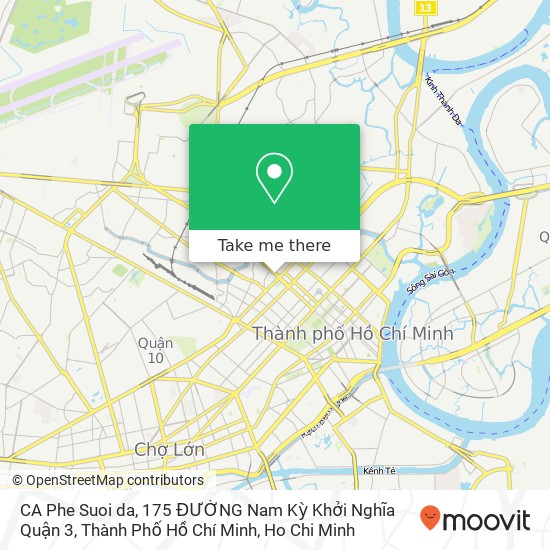 CA Phe Suoi da, 175 ĐƯỜNG Nam Kỳ Khởi Nghĩa Quận 3, Thành Phố Hồ Chí Minh map