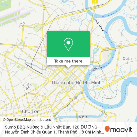 Sumo BBQ-Nướng & Lẩu Nhật Bản, 120 ĐƯỜNG Nguyễn Đình Chiểu Quận 1, Thành Phố Hồ Chí Minh map