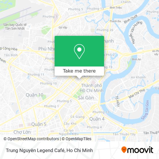 Trung Nguyên Legend Café map