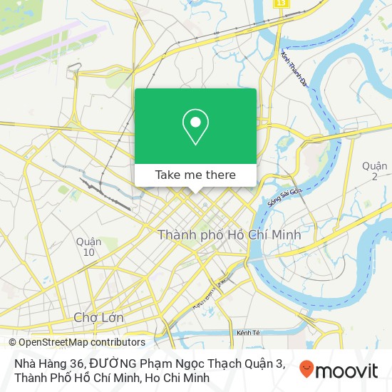 Nhà Hàng 36, ĐƯỜNG Phạm Ngọc Thạch Quận 3, Thành Phố Hồ Chí Minh map