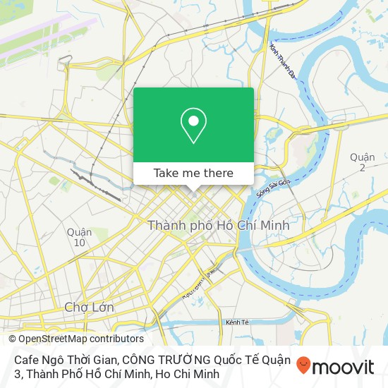 Cafe Ngô Thời Gian, CÔNG TRƯỜNG Quốc Tế Quận 3, Thành Phố Hồ Chí Minh map