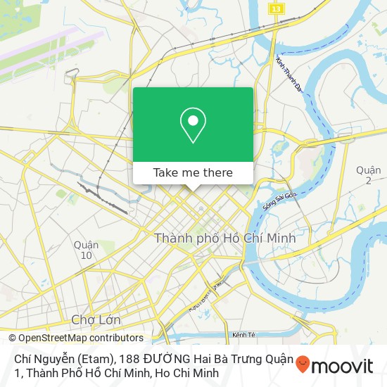 Chí Nguyễn (Etam), 188 ĐƯỜNG Hai Bà Trưng Quận 1, Thành Phố Hồ Chí Minh map