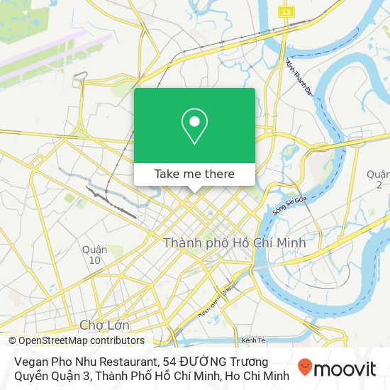 Vegan Pho Nhu Restaurant, 54 ĐƯỜNG Trương Quyền Quận 3, Thành Phố Hồ Chí Minh map