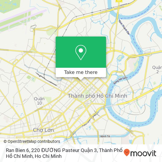 Ran Bien 6, 220 ĐƯỜNG Pasteur Quận 3, Thành Phố Hồ Chí Minh map