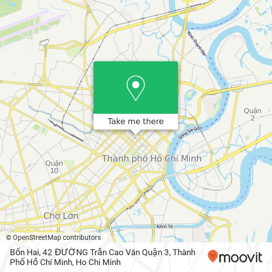 Bốn Hai, 42 ĐƯỜNG Trần Cao Vân Quận 3, Thành Phố Hồ Chí Minh map