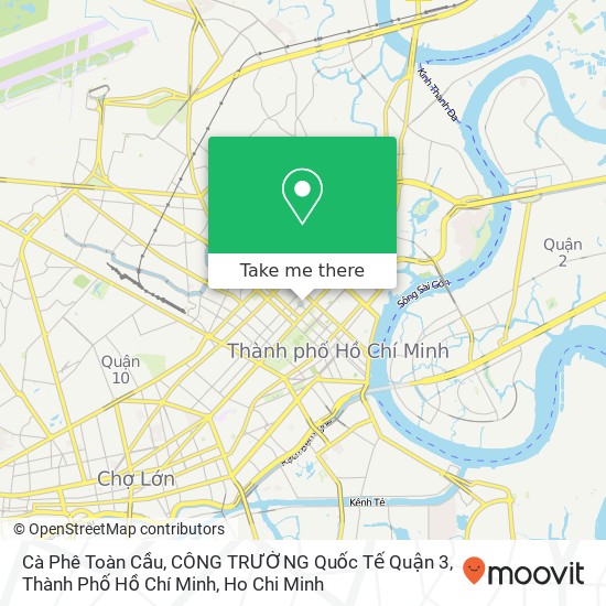 Cà Phê Toàn Cầu, CÔNG TRƯỜNG Quốc Tế Quận 3, Thành Phố Hồ Chí Minh map