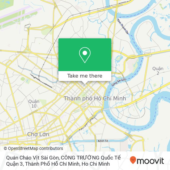 Quán Cháo Vịt Sài Gòn, CÔNG TRƯỜNG Quốc Tế Quận 3, Thành Phố Hồ Chí Minh map