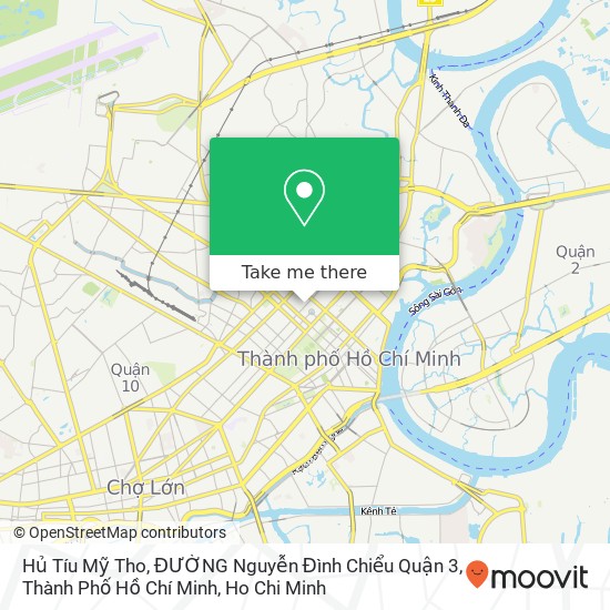Hủ Tíu Mỹ Tho, ĐƯỜNG Nguyễn Đình Chiểu Quận 3, Thành Phố Hồ Chí Minh map