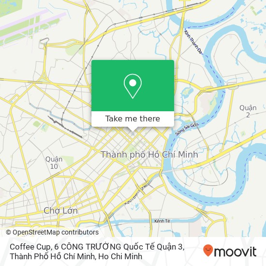 Coffee Cup, 6 CÔNG TRƯỜNG Quốc Tế Quận 3, Thành Phố Hồ Chí Minh map