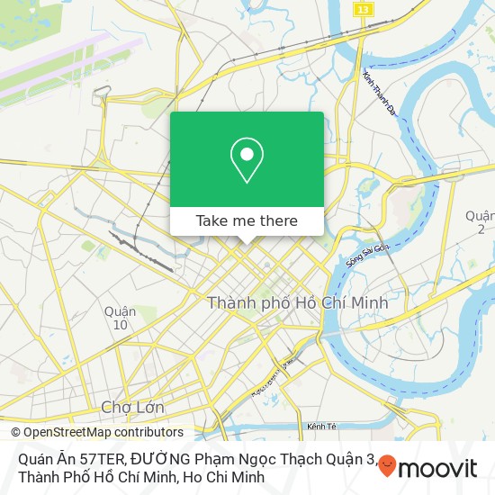 Quán Ăn 57TER, ĐƯỜNG Phạm Ngọc Thạch Quận 3, Thành Phố Hồ Chí Minh map
