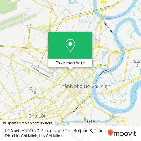 Lá Xanh, ĐƯỜNG Phạm Ngọc Thạch Quận 3, Thành Phố Hồ Chí Minh map