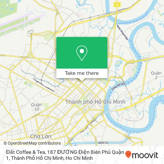 Đất Coffee & Tea, 187 ĐƯỜNG Điện Biên Phủ Quận 1, Thành Phố Hồ Chí Minh map