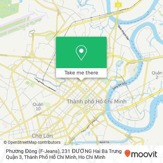 Phương Đông (F-Jeans), 231 ĐƯỜNG Hai Bà Trưng Quận 3, Thành Phố Hồ Chí Minh map