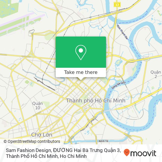 Sam Fashion Design, ĐƯỜNG Hai Bà Trưng Quận 3, Thành Phố Hồ Chí Minh map
