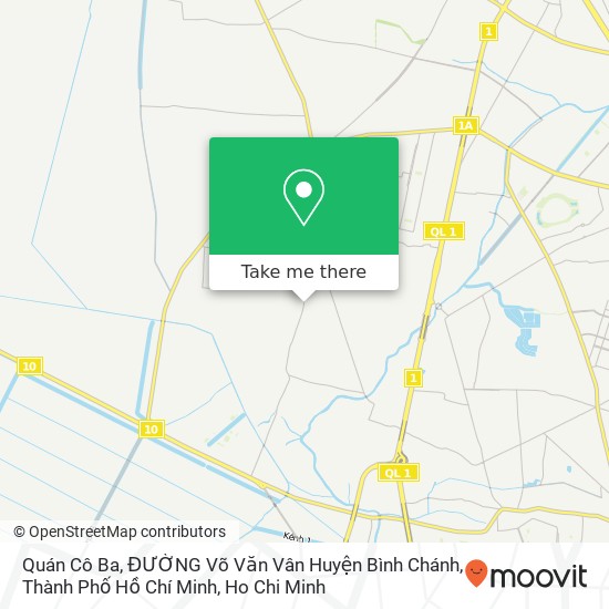 Quán Cô Ba, ĐƯỜNG Võ Văn Vân Huyện Bình Chánh, Thành Phố Hồ Chí Minh map