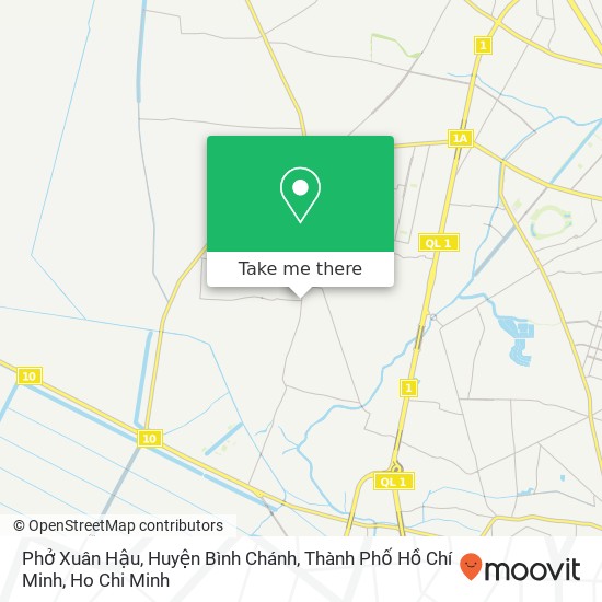 Phở Xuân Hậu, Huyện Bình Chánh, Thành Phố Hồ Chí Minh map