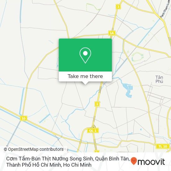 Cơm Tấm-Bún Thịt Nướng Song Sinh, Quận Bình Tân, Thành Phố Hồ Chí Minh map