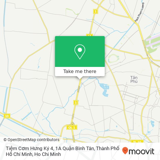 Tiệm Cơm Hưng Ký 4, 1A Quận Bình Tân, Thành Phố Hồ Chí Minh map