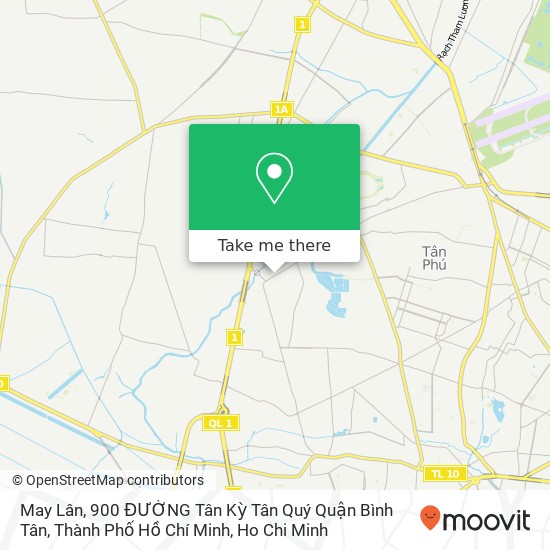 May Lân, 900 ĐƯỜNG Tân Kỳ Tân Quý Quận Bình Tân, Thành Phố Hồ Chí Minh map