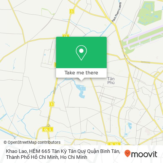 Khao Lao, HẺM 665 Tân Kỳ Tân Quý Quận Bình Tân, Thành Phố Hồ Chí Minh map