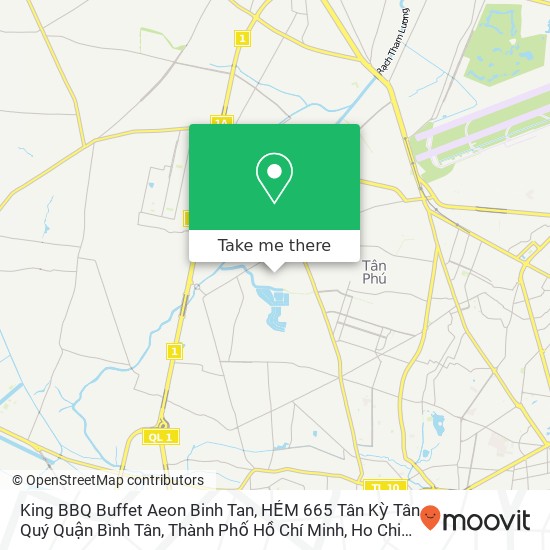 King BBQ Buffet Aeon Binh Tan, HẺM 665 Tân Kỳ Tân Quý Quận Bình Tân, Thành Phố Hồ Chí Minh map