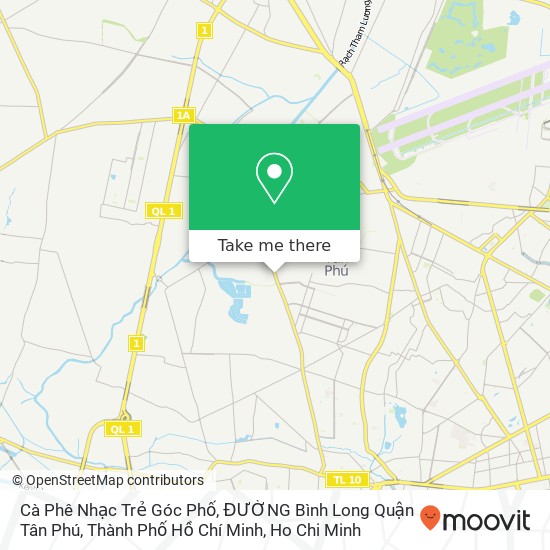 Cà Phê Nhạc Trẻ Góc Phố, ĐƯỜNG Bình Long Quận Tân Phú, Thành Phố Hồ Chí Minh map