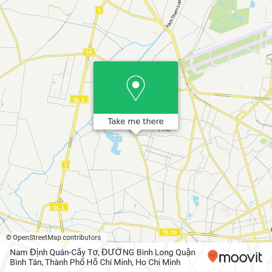Nam Định Quán-Cầy Tơ, ĐƯỜNG Bình Long Quận Bình Tân, Thành Phố Hồ Chí Minh map