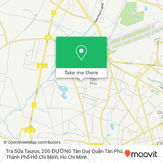 Trà Sữa Taurus, 200 ĐƯỜNG Tân Quý Quận Tân Phú, Thành Phố Hồ Chí Minh map