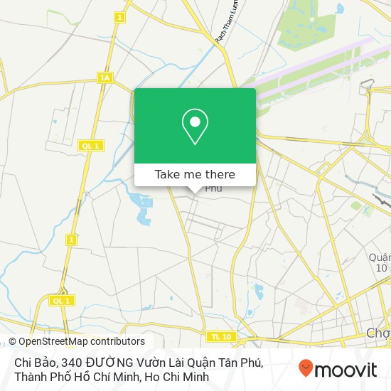 Chi Bảo, 340 ĐƯỜNG Vườn Lài Quận Tân Phú, Thành Phố Hồ Chí Minh map