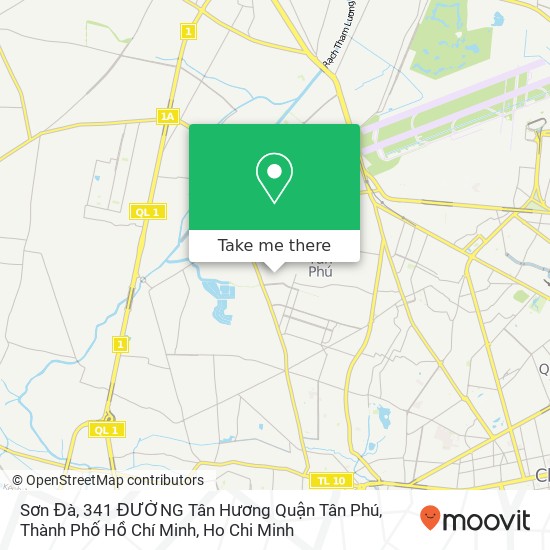 Sơn Đà, 341 ĐƯỜNG Tân Hương Quận Tân Phú, Thành Phố Hồ Chí Minh map