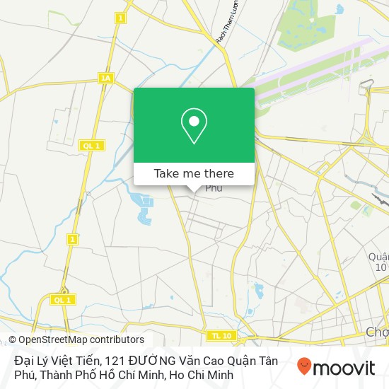 Đại Lý Việt Tiến, 121 ĐƯỜNG Văn Cao Quận Tân Phú, Thành Phố Hồ Chí Minh map