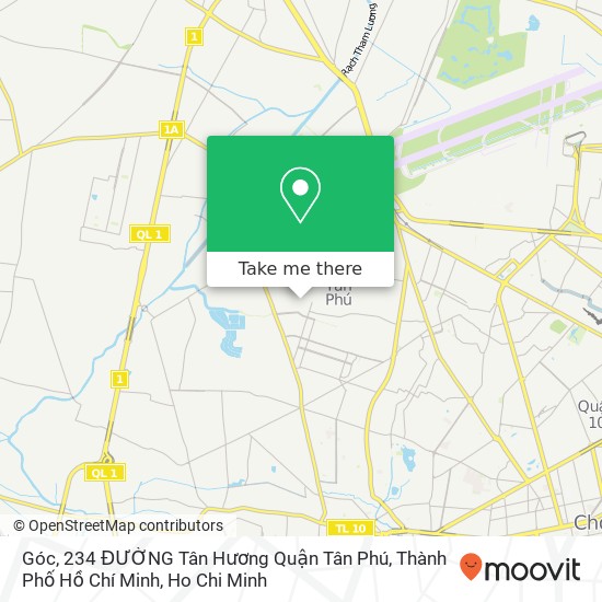 Góc, 234 ĐƯỜNG Tân Hương Quận Tân Phú, Thành Phố Hồ Chí Minh map